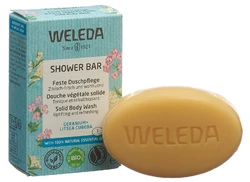 WELEDA Feste Duschpflege Geranium Litsea Cubeba