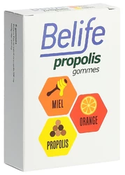 Belife gommes Propolis Honig-Orange