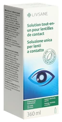LIVSANE Solution tout-en-un pour lentilles de contact