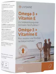 LIVSANE Omega-3 + vitamine E caps