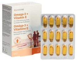 LIVSANE Omega-3 + Vitamin E Kapsel
