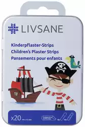 LIVSANE Kinderpflaster-Strips Pirat