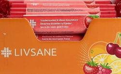 LIVSANE Display Traubenzucker Erdbeer Geschmack 15x17 Stück