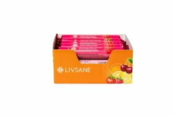 LIVSANE Display Traubenzucker Himbeer Geschmack 15x17 Stück