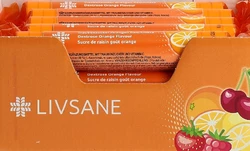 LIVSANE Display Traubenzucker Orangen Geschmack 15x17 Stück