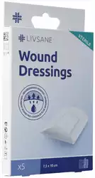 LIVSANE Sterile Wound Dressings 7.5x10cm