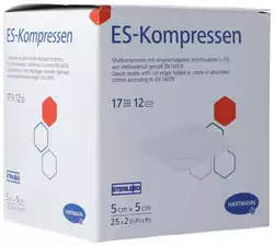 Hartmann ES-Kompresse Typ 17 5x5cm 12fach steril