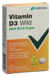 Vitamin D3 Wild Kautablette 2000 IE vegan
