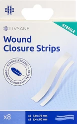 LIVSANE Wundverschlussstreifen steril