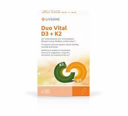LIVSANE duo vital D3 + K2 caps