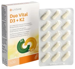 LIVSANE Duo Vital D3 + K2 Kapsel