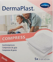 DermaPlast Kompressen 5x5cm 8-fach