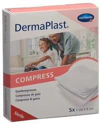 DermaPlast Kompressen 5x5cm 8-fach