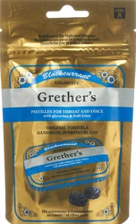 Grethers Blackcurrant Pastillen ohne Zucker