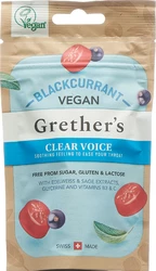 Grethers Clear Voice Blackcurrant Pastillen vegan