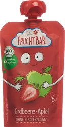 FRUCHTBAR Fruchtpüree Bio Erdbeere Apfel