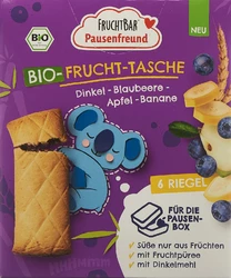 FRUCHTBAR Pausenfreund Frucht Tasche Bio Dinkel Blaubeere Apfel