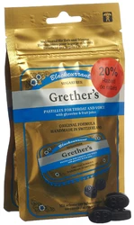 Grethers Blackcurrant Pastillen ohne Zucker DUO
