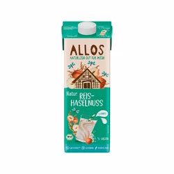 Allos Reis-Haselnuss Drink