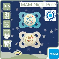MAM Night Nuggi Pure Kautschuk 0-6 Monate