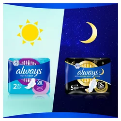 always Ultra Binde Long mit Flügeln