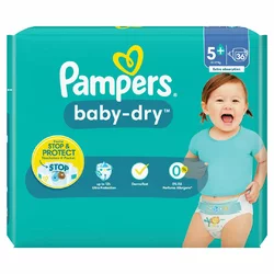 Pampers Baby-Dry Baby Dry Gr5+ 12-17kg Junior Plus Sparpack