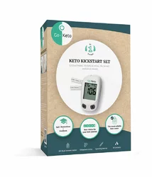 Go-Keto Messgerät Kickstart Set Glukose mg/dl ne mmol/l inklusive 10 tests