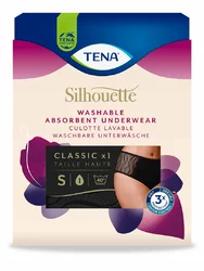 TENA Silhouette Classic Washable Underwear S schwarz