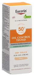 Eucerin SUN Face Oil Control Gel-Creme getönt hell LSF50+