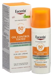 Eucerin SUN Face Oil Control Gel-Creme getönt hell LSF50+