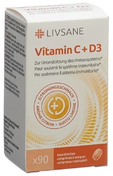 LIVSANE Vitamin C + D3 Kautabletten
