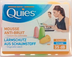 Quies Lärmschutz aus Schaumstoff NEON