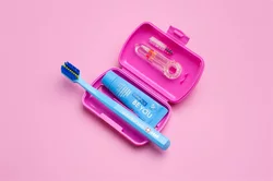 Curaprox Travel Set Ortho pink