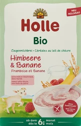 Holle Milchbrei aus Ziegenmilch Himbeere und Banane Bio