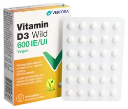 Vitamin D3 Wild Kautablette 600 IE vegan
