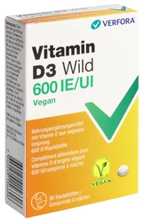 Vitamin D3 Wild Kautablette 600 IE vegan