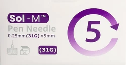SOL-M Pen Nadel 31G 0.25x5