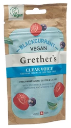 Grethers Clear Voice Blackcurrant Pastillen vegan