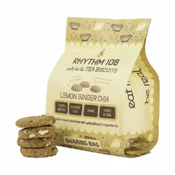 RHYTHM108 Lemon Ginger Chia Biscuit