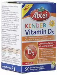 Abtei Kinder Vitamin D3 Schmelztabl