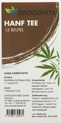 Drogovita Hanftee in Filterbeutel