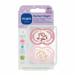 MAM Perfect Night Nuggi Silikon 16-36 Monate Girl