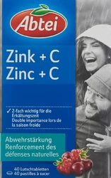 Abtei Zink + C Lutschtablette