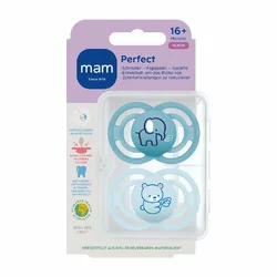 MAM Perfect Nuggi Silikon 16-36 Monate Boy