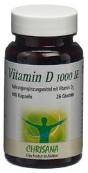 CHRISANA Vitamin D3 Kapsel 1000 IE