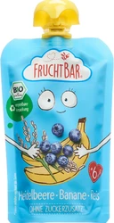 FRUCHTBAR Fruchtpüree Bio Heidelbeere Banane Reis