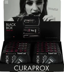 Curaprox Display Travel Set Black is White 12 Stück