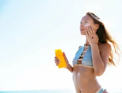 saferSUN UV-Warn-Sticker deutsch