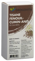 Drogovita tisane fenouil-cumin-anis