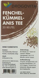 Drogovita Fenchel-Kümmel-Anis Tee